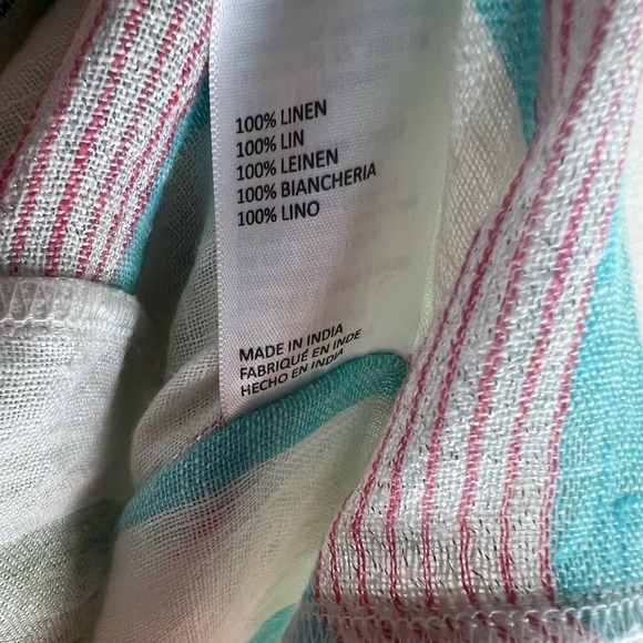 NWOT Free People 100% Linen Sail Away Kimono One Size - Picture 11 of 13